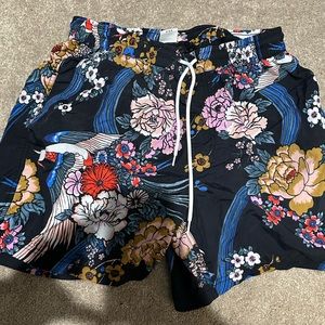 Urban outfitters men’s floral bathing suit